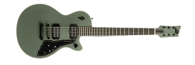 Duesenberg - Fantom A Guitar with Stop Tail & Case - Matte Olive imagen 1