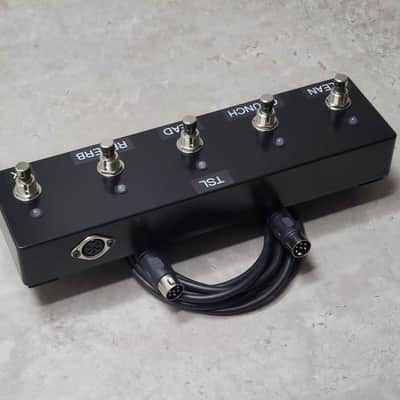 Replacement Low-Profile Footswitch (PEDL-00021-Style) for Marshall JCM 2000 TSL Amps w/ Rev/FX Memory per Channel and 10-Ft Cable image 3
