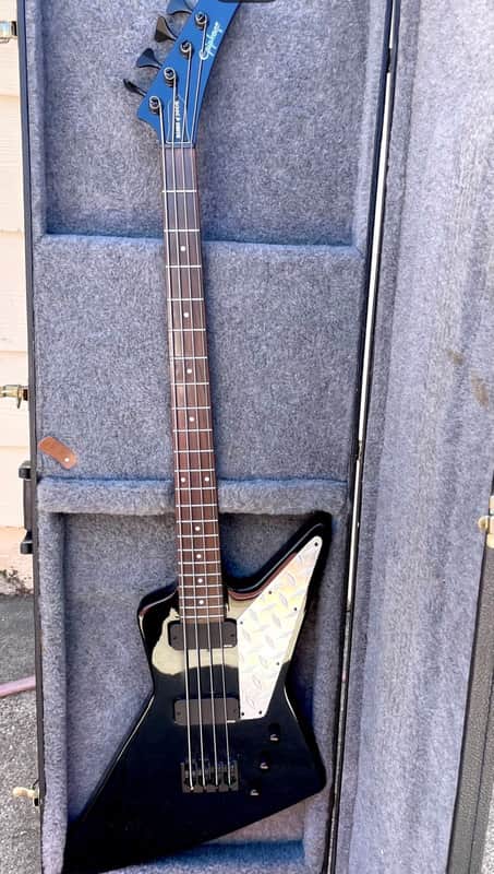 Epiphone Korina Explorer Bass 2008 - 2017 - Ebony image 1