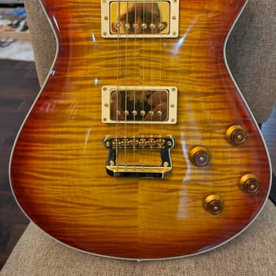 Knaggs Kenai T1 Flame Curly Maple top Dark Cherry Burst 2023 - Dark Cherry Burst image 1