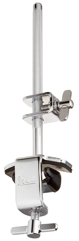 Pearl Bass Drum Hoop Mount Cowbell Holder with Non-Finish Marring Clamping Jaws and Height-Adjustable Cowbell and Percussion Accessory Clamp. image 1