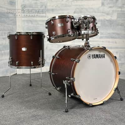 Yamaha Tour Custom Maple 4pc Drum Set 22/10/12/16 Chocolate Satin image 1