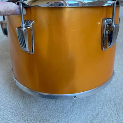 Ludwig Vintage 70s 80s Concert Tom Drum - 12” x 8” 70s - Gold Silk image 5