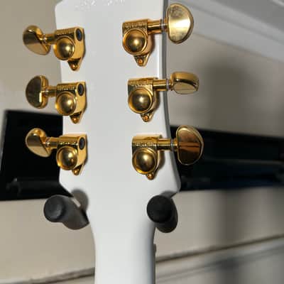 Epiphone Les Paul Custom Alpine White Left Hand image 5