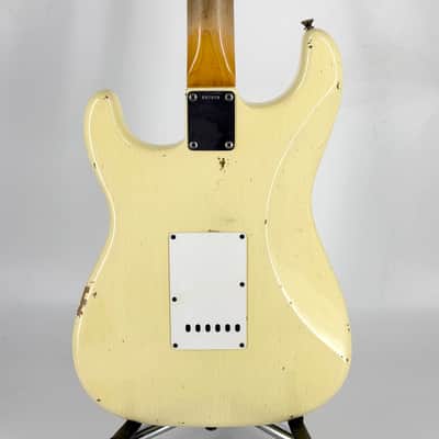 2015 Fender Custom Shop '63 Stratocaster Journeyman Relic - Vintage White image 7