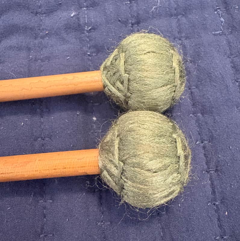 Ethos 1 Medium marimba/vibraphone mallets 1980s? - Rattan image 1