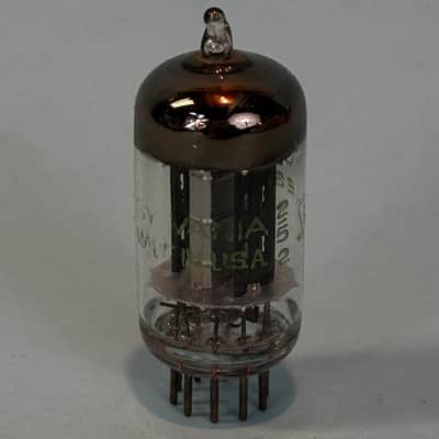 1952 Sylvania 6BC7 Vintage 1950s Black Plate D Getter Tube! T434 image 2