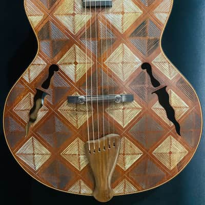 Blueberry NEW IN STOCK Handmade Acoustic Guitar Archtop image 2