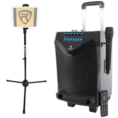 Rockville 8" Portable Bluetooth Karaoke Machine/System Wireless Mic+Tablet Stand image 12