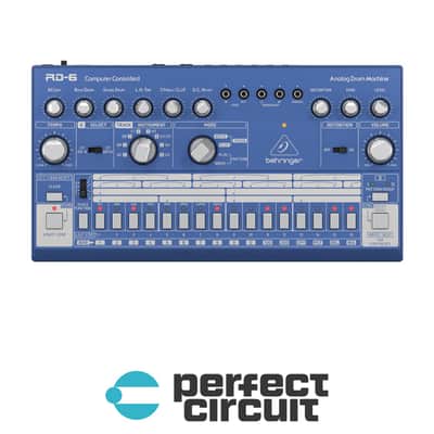 Behringer RD-6-BU Analog Drum Machine (Blue) image 1