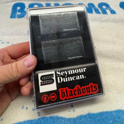 NEW Seymour Duncan AHB-1s Blackouts Humbucker Set 2010s - Black image 1