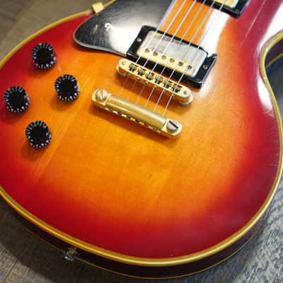 Lefty! 1985 Gibson Les Paul Custom Solid Electric Guitar Vintage Cherry Sunburst + Hard Case image 2