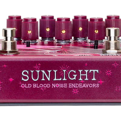 Old Blood Noise Endeavors Sunlight Stereo Dynamically Held Reverb Pedal (Maroon) image 2