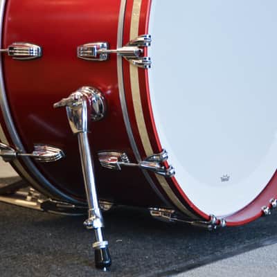 Used Ludwig Classic Maple 3pc Drum Kit - "Diablo Red" image 4