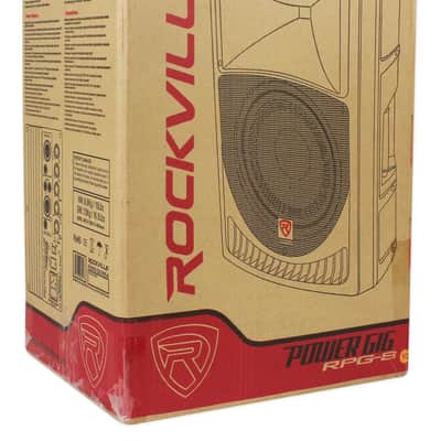 Rockville RPG8 8 Powered Active 400 Watt 2-Way DJ PA Speaker System image 7