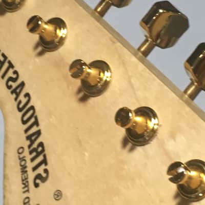 Lefty Fender Fullerton 1978-1982 Reissue Chrome Vintage GOLD Left F Tuners Relic image 5