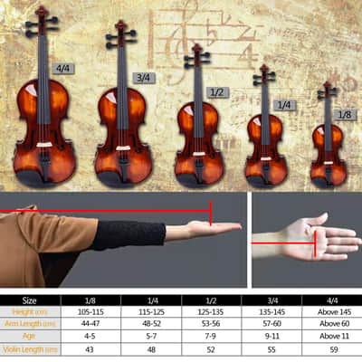 Gifts- 4/4 Classic Solid Wood Violin Case Bow Violin with Strings Rosin Shoulder Rest Electronic Tuner XH image 6