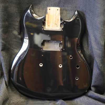 1996 ESP/Japan Bruce Kulick Viper - Mahogany Guitar Body - Black image 2