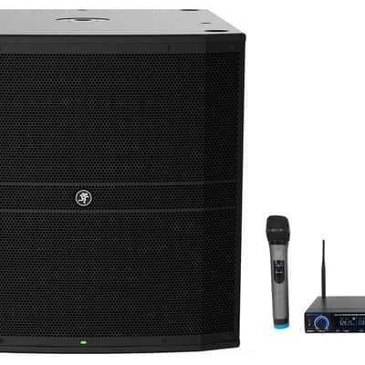 Mackie DRM18S 2000w 18" Powered DJ PA Subwoofer Sub+Dual Wireless Microphones image 1