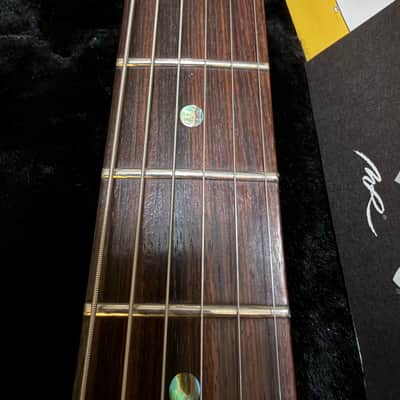 2005 Fender American Deluxe, Mahogany Stratocaster HSS with Rosewood Fretboard  - Crimson Red Transparent image 5
