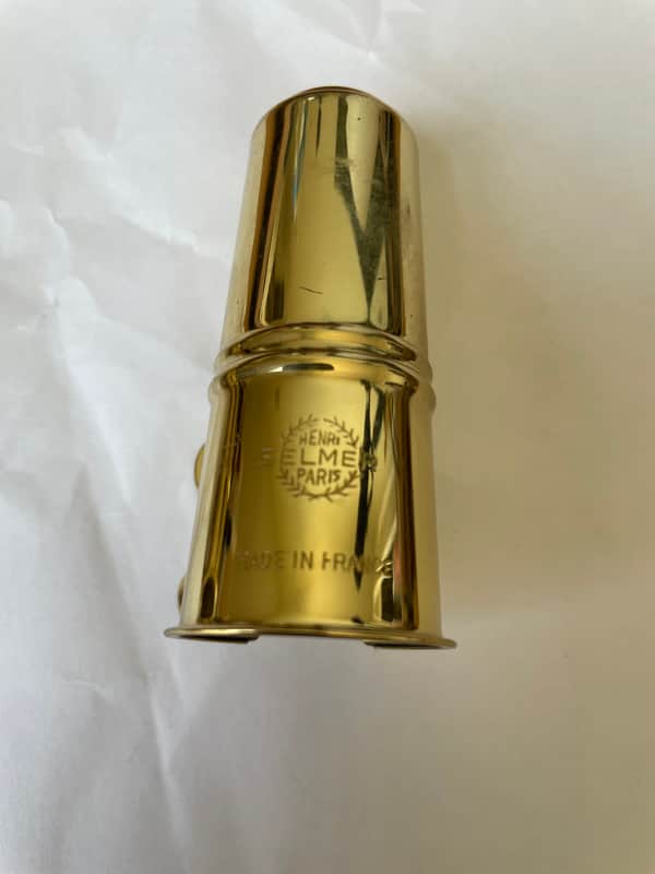 Vintage Selmer Paris Alto Saxophone Ligature and Cap Set - Listing #2 image 1
