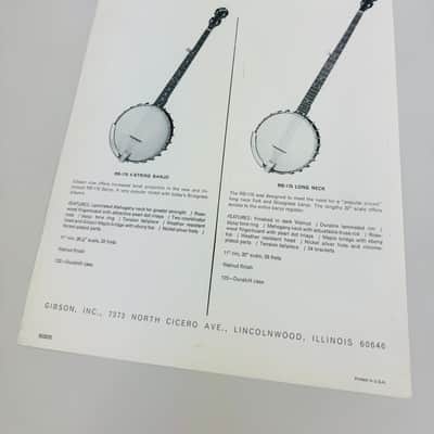 Gibson Late 1960s Banjos Flyer image 2