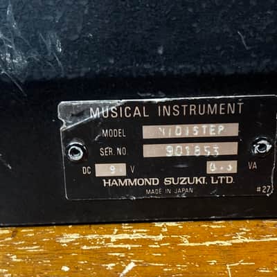 Hammond / Suzuki Midi Step MIDI BASS PEDAL w/ power supply image 6