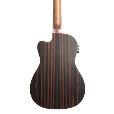 Kala Solid Spruce Top Striped Ebony - Baritone with Cutaway and EQ image 3