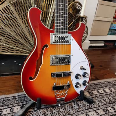 Harley Benton RB-6 12 String - Cherry Sunburst image 3