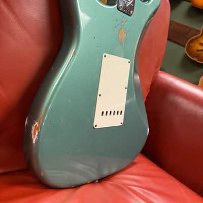 2024 Fender Custom Shop Limited Edition '57 Stratocaster Reissue Relic Faded Sherwood Metallic Green image 16