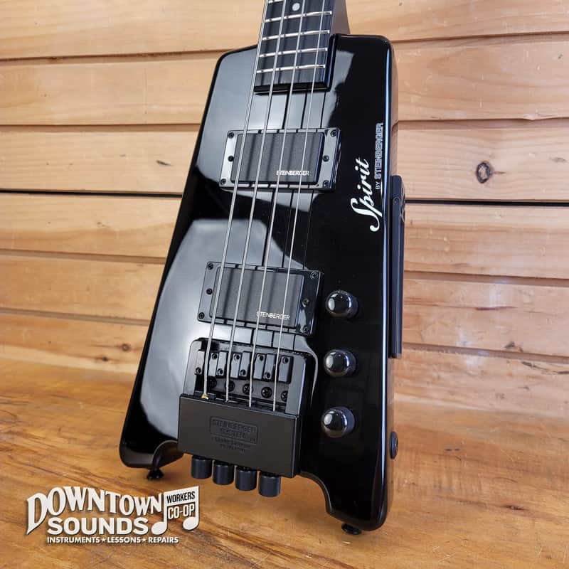 Steinberger Spirit XT-2 Standard 4-String Bass with Steinberger Spirit Gig Bag - Black image 1