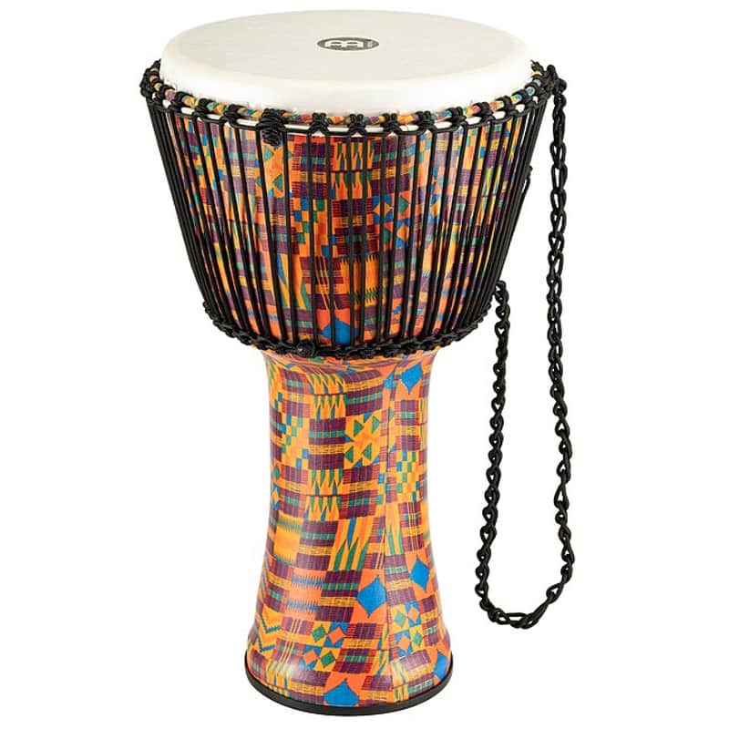 MEINL PADJ2-XL-F (Synthetik Fell) Travel African Djembe 14 Zoll kenyan quilt image 1
