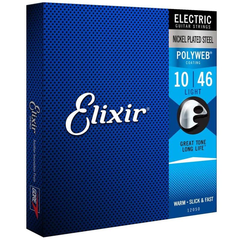 Immagine Elixir Electric Guitar String Set POLYWEB Coating Light .010-.046 E12050 - 1