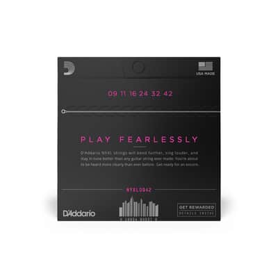 D'Addario NYXL Nickel Wound Electric Strings, 9-42 Super Light image 3