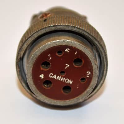 Cannon Seven Pin Female Cable Mount Microphone (?) Connector Type SK-M7-21C-1/2 image 1