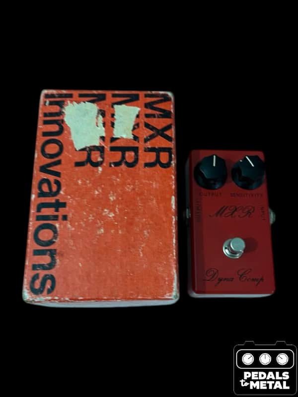 MXR Dyna Comp Script Logo Vintage - Red - X18957 image 1