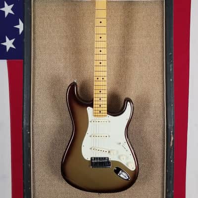 2020 Fender American Ultra Stratocaster Noiseless Pickups Eye Catching Mocha Burst (163) image 2