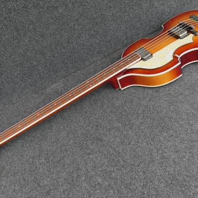 BRAND NEW Hofner HCT-500/1L SB VIOLIN BEATLE BASS A Hard To Find lefty Brown Sunburst image 4