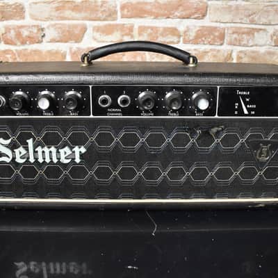 Selmer Treble N bass 50 watt 1965 / 66 amp with old xf2 EL34 tubes & Mullard ECC83 image 1
