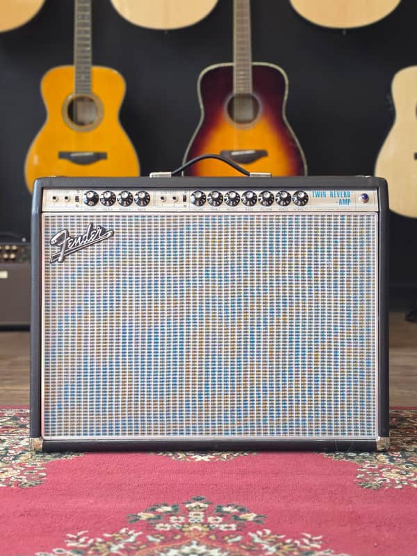 USED Fender '68 Custom Twin Reverb (2018) 2x12 100w Tube Amp Combo Amplifier Black Tolex image 1