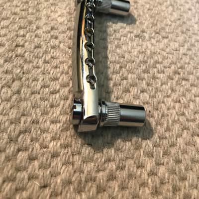 Graph Tech Resomax NV Bridge (4mm) & Tailpiece (M8) - Chrome image 9