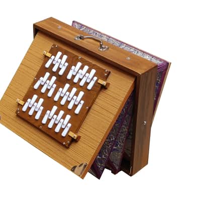 SHRUTI BOX~3 OCTAVES~TEAK WOOD~SIZE (17" X 14" X 3")~36 NOTES~TUNE TO 440 Hz~BHAJAN~SHRUTI~YOGA~VOCAL~CHANT~WITH GIG BAG image 6