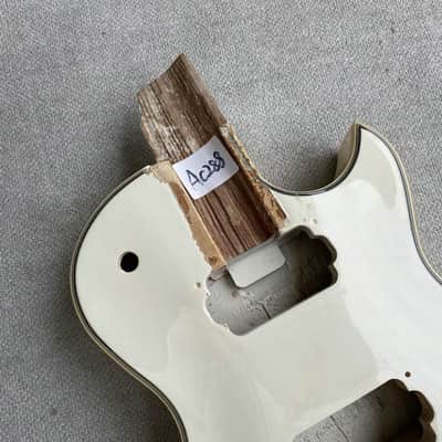 Glossy White Single Cut Guitar DIY Project Body image 5