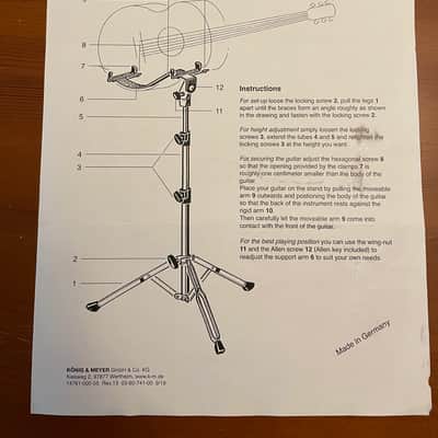 K&M 14761 Performer Stand for Acoustic Guitars image 15