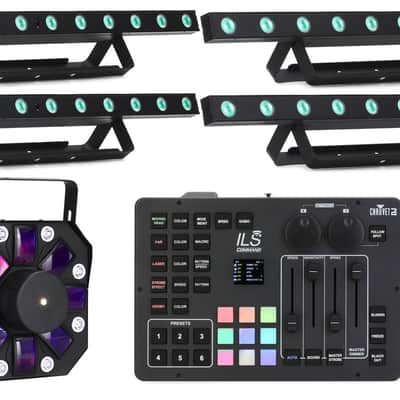 Chauvet DJ COLORband T3BT ILS Linear Wash Light and Swarm 5 FX ILS 3-in-1 Derby/Laser/Strobe Effect System Bundle image 1
