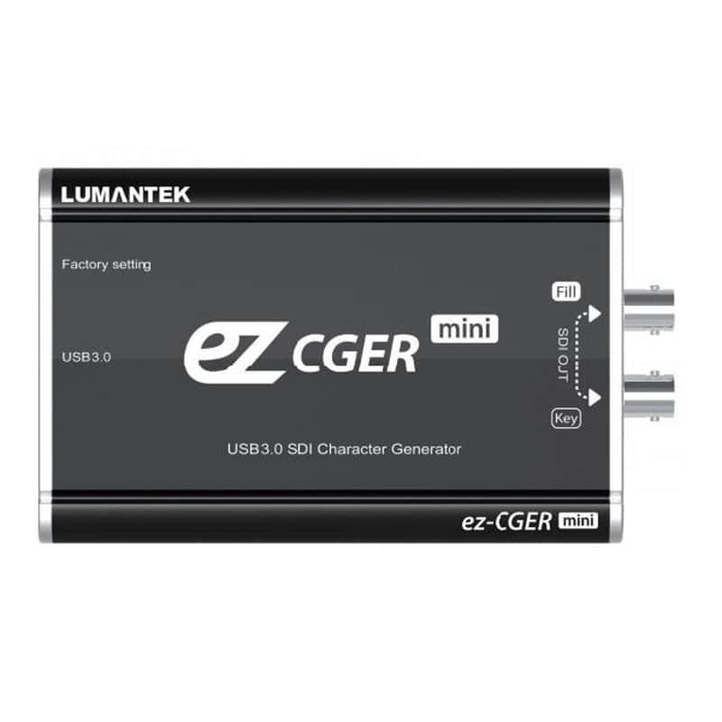Lumantek ez-CGER mini Live HD-SDI USB Fill/Key and CG Generator with CGER Software image 1