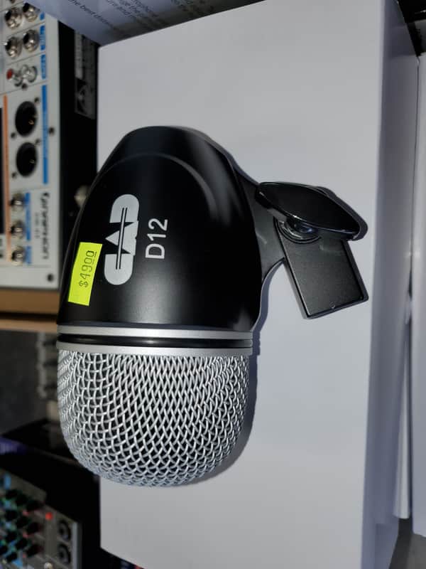 CAD D12 Cardioid Dynamic Bass Drum Mic NIB- Black image 1