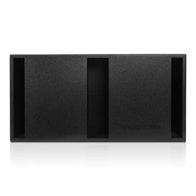 CARME-212S | CARME Series Dual 12" 1600W Passive PA DJ Subwoofer with Folded Horn Design, Black, for Lounge, Club, Bar, Theater, Restaurant, Church image 2