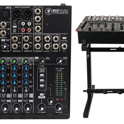 Mackie 802VLZ4 8-channel Compact Analog Low-Noise Mixer w/ 3 ONYX Preamps+Stand image 1