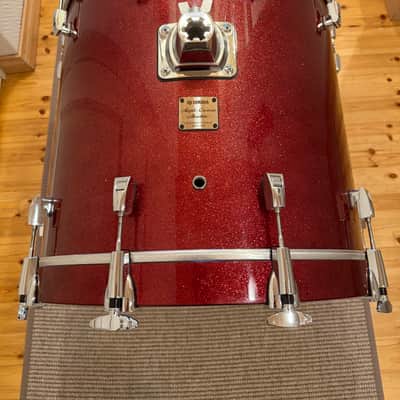 Yamaha 20x18 Maple Custom Absolute bass drum - burgundy sparkle image 10